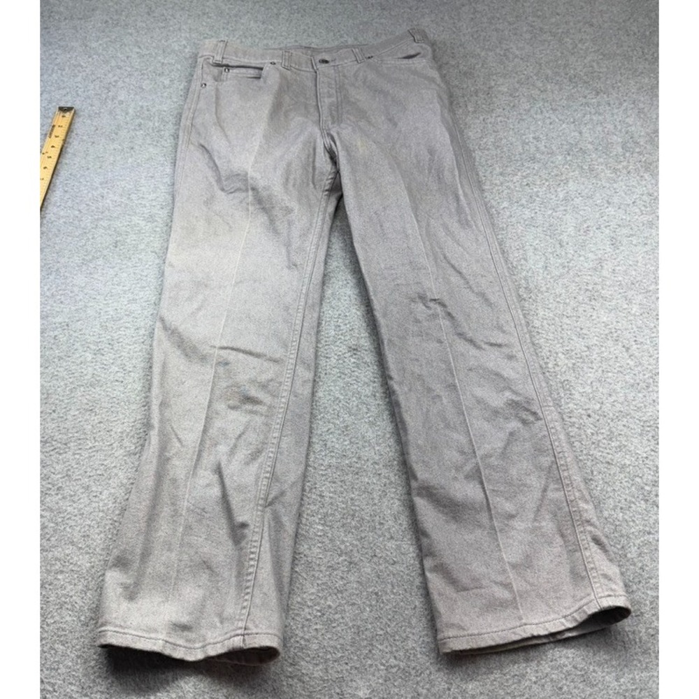 Levis Action Jeans Mens 31x29 Gray Straight Leg Regular Fit Vintage 80s USA Made